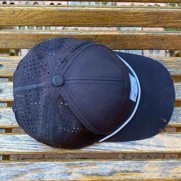 SIX hats thirst project SnapBack hat 7 panel black mesh back cap - Picture 9 of 16